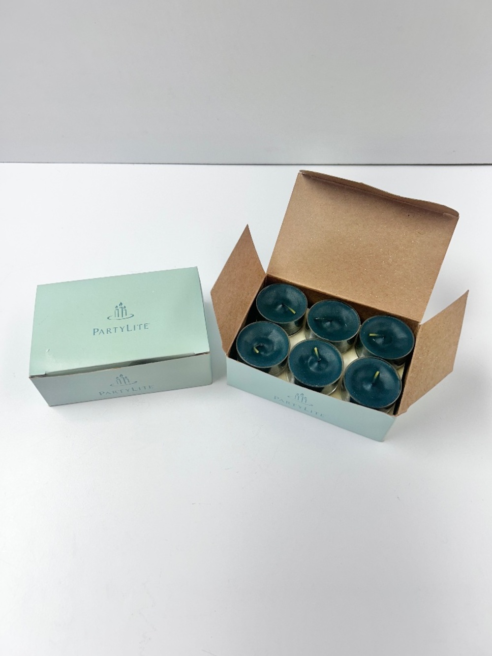 Lot of 2 Box of 12 Partylite Balsam Pine/Evergreen TeaLite Candles V04050